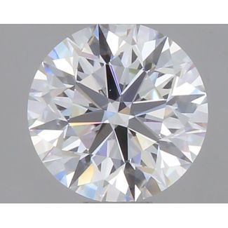 0.59 Carat Round F VS2 EX GIA Natural Diamond