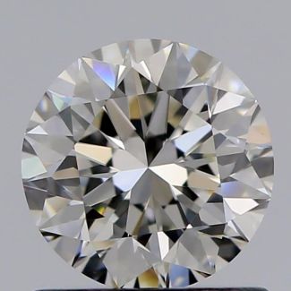 0.81 Carat Round J VVS1 VG EX GIA Natural Diamond