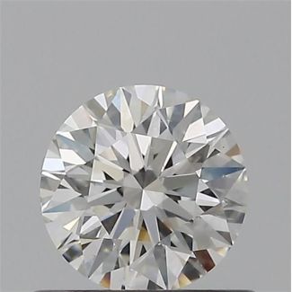 0.50 Carat Round H SI1 EX VG GIA Natural Diamond