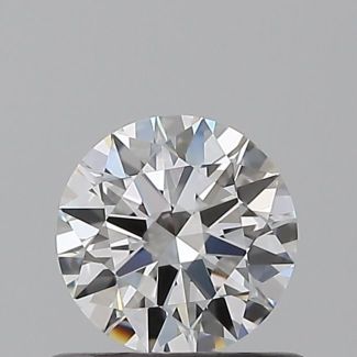 0.52 Carat Round D VVS1 EX IGI Natural Diamond