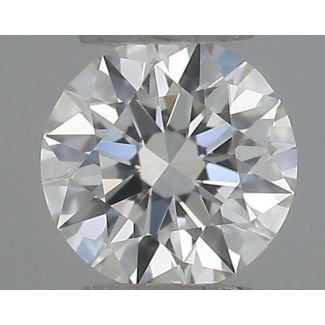 0.2 Carat Round H VVS2 EX GIA Natural Diamond