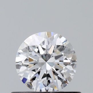 0.52 Carat Round D VVS2 EX GIA Natural Diamond