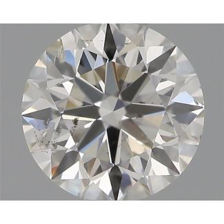 0.50 Carat Round H SI2 EX VG IGI Natural Diamond