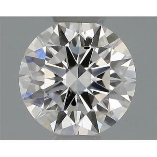 0.31 Carat Round H SI2 EX GIA Natural Diamond