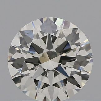 0.57 Carat Round K SI1 EX GIA Natural Diamond