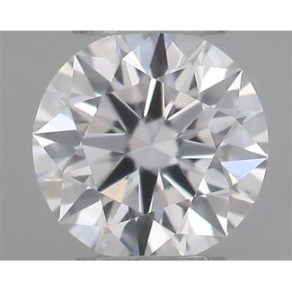 0.23 Carat Round D VVS1 EX GIA Natural Diamond