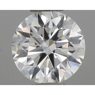 0.35 Carat Round H VVS2 EX GIA Natural Diamond