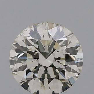 0.40 Carat Round J SI2 EX IGI Natural Diamond