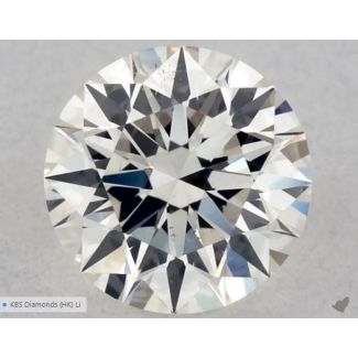 0.4 Carat Round H SI1 EX GIA Natural Diamond