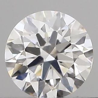 0.40 Carat Round D VVS2 EX VG GIA Natural Diamond