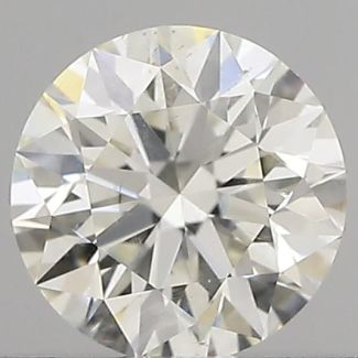 0.41 Carat Round G SI1 EX IGI Natural Diamond