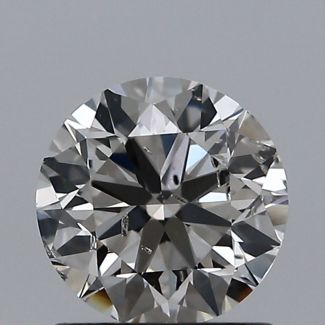 0.91 Carat Round I SI2 VG EX GIA Natural Diamond