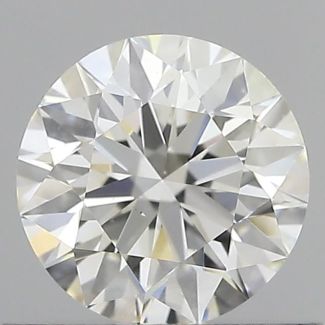 0.60 Carat Round H VS1 EX GIA Natural Diamond