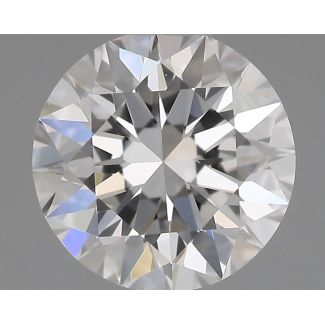 0.55 Carat Round F IF EX GIA Natural Diamond