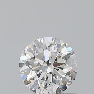 0.5 Carat Round F SI1 EX VG GIA Natural Diamond