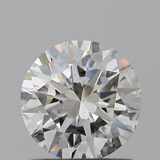 0.86 Carat Round H VS2 EX GIA Natural Diamond