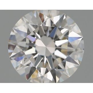 0.5 Carat Round G VVS2 EX GIA Natural Diamond