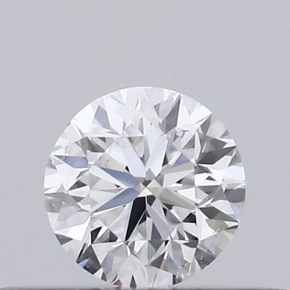 0.23 Carat Round D SI1 VG EX GIA Natural Diamond