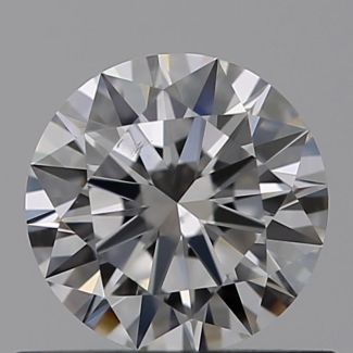 0.46 Carat Round F VS2 EX GIA Natural Diamond