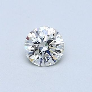 0.36 Carat Round H VVS2 EX VG GIA Natural Diamond