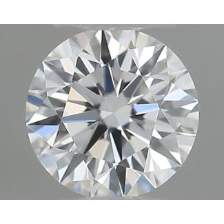 0.21 Carat Round E VVS1 EX GIA Natural Diamond