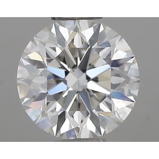 0.44 Carat Round H VS2 EX GIA Natural Diamond