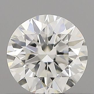 0.4 Carat Round H VVS2 EX GIA Natural Diamond