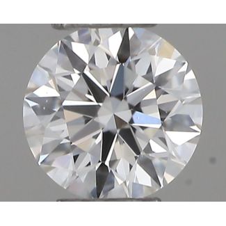 0.18 Carat Round F IF EX GIA Natural Diamond