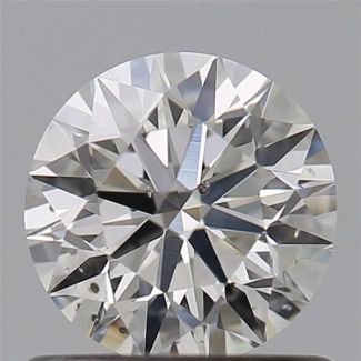 0.7 Carat Round H SI1 EX GIA Natural Diamond