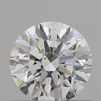 0.5 Carat Round D SI1 EX GIA Natural Diamond