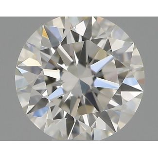 0.31 Carat Round H VVS2 EX IGI Natural Diamond