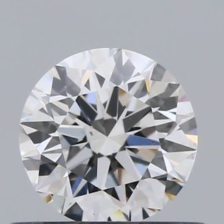 0.5 Carat Round E VS2 EX GIA Natural Diamond