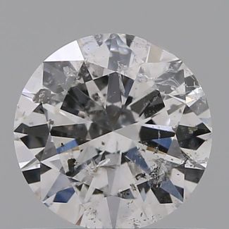 0.70 Carat Round E I2 VG EX GIA Natural Diamond