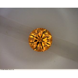 0.11 Carat Round Fancy Deep Yellow GD GIA Natural Diamond