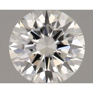 0.6 Carat Round H VVS1 EX GIA Natural Diamond