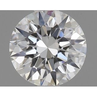 0.34 Carat Round G VVS2 EX GIA Natural Diamond