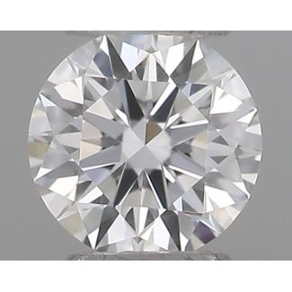 0.18 Carat Round E IF EX GIA Natural Diamond