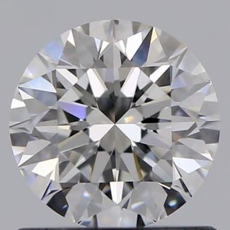 0.80 Carat Round E VVS2 EX GIA Natural Diamond