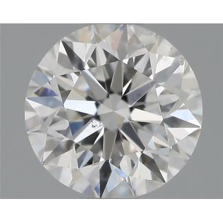 0.70 Carat Round F SI1 EX GIA Natural Diamond