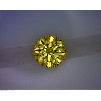 0.15 Carat Round Fancy Deep Yellow GD GIA Natural Diamond