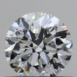 0.50 Carat Round F VVS2 VG EX GIA Natural Diamond