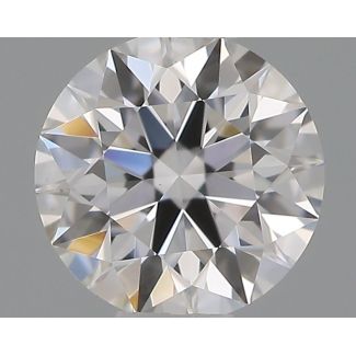 0.35 Carat Round E VVS2 EX GIA Natural Diamond