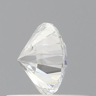 0.53 Carat Round E VVS2 EX GIA Natural Diamond