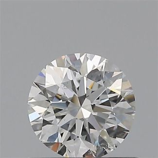 0.50 Carat Round E SI1 EX VG GIA Natural Diamond