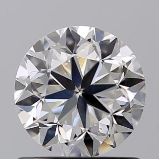 0.91 Carat Round F SI1 G EX VG GIA Natural Diamond