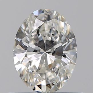 0.50 Carat Oval F SI1 - VG GIA Natural Diamond