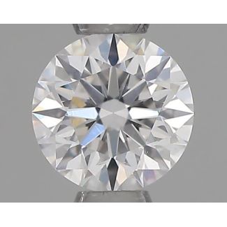 0.31 Carat Round F SI1 EX GIA Natural Diamond