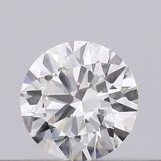 0.18 Carat Round H IF EX GIA Natural Diamond