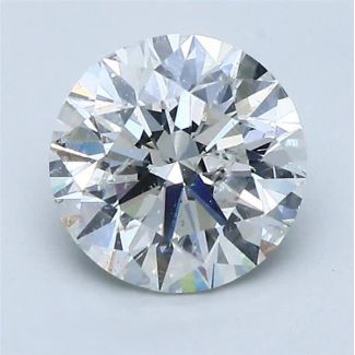 1.5 Carat Round H SI2 EX GIA Natural Diamond