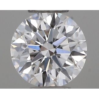 0.22 Carat Round F VVS1 EX GIA Natural Diamond